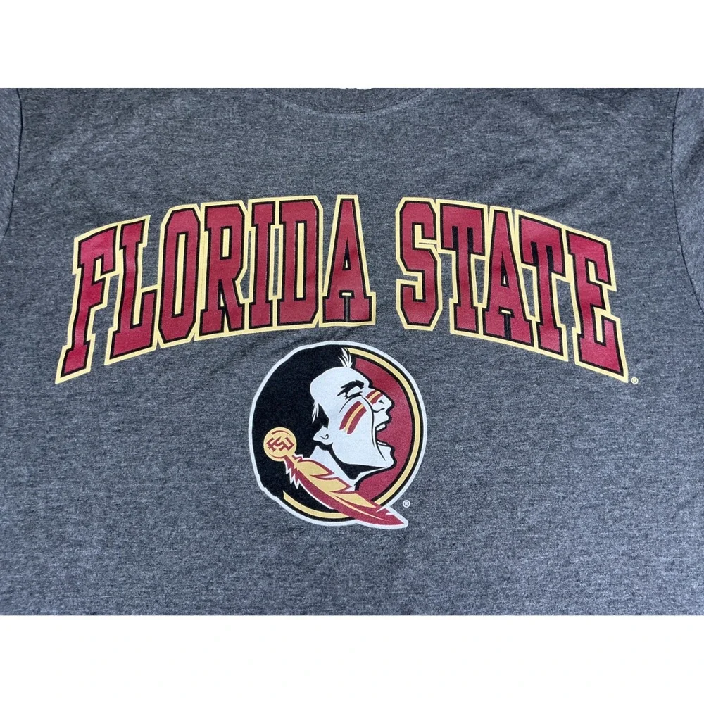 Fanatics Florida State Seminoles Gray Graphic T Shirt Mens Large NWT